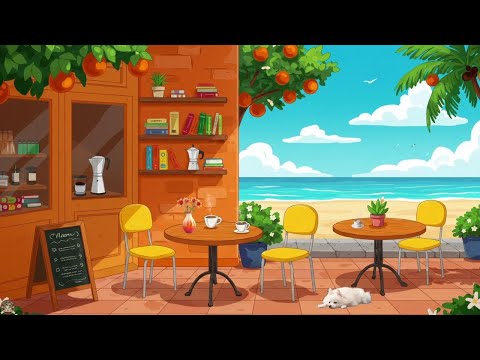 Seaside Coffee Breeze🌊Morning Coffee Shop Vibes🍵Lofi Hip Hop Beats for Deep Focus, Relaxing Studying
