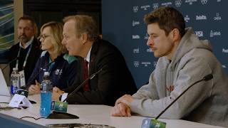 Crosby & Cooper at Canada's Silver Medal Press Conference