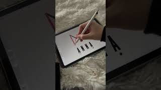 Creative Name Logo Design with Procreate: Transforming ANNA into Art #letterlogo #tattooideas