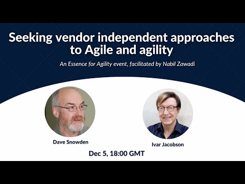 Seeking vendor independent approaches to Agile and agility