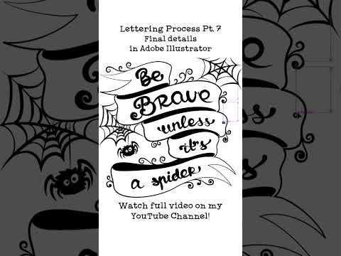 LetteringProcess Pt.7 Ai Final Details #letteringvideos #handletteringart #lettering #letteringideas