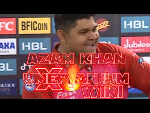 Azam khan Batting | Umer anjum diss | PSL live | Islamabad United vs Queta Gladiators Highlights