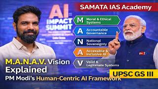 M.A.N.A.V. Vision Explained | PM Modi’s Human-Centric AI Framework | India AI Impact Summit 2026