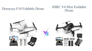 Drone Comparison: F10 Foldable Drone vs V4 Mini Foldable Drone 🚁🔍