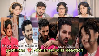 Abhishek (Abhinoor 💔) Ashnoor Reactions | Bigg Boss Edits 