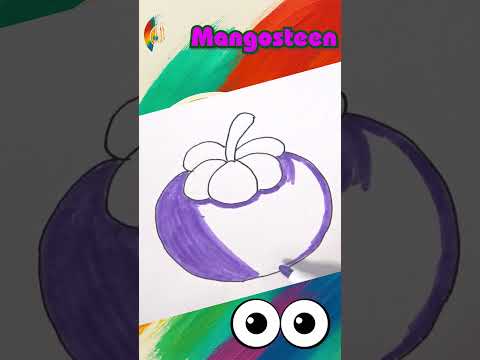 Mangosteen Magic! Let’s Draw the Queen of Fruit