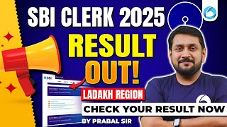 SBI Clerk Ladakh Result | SBI Clerk Result 2025 | SBI Clerk Mains Ladakh Result 2025 | By Oliveboard