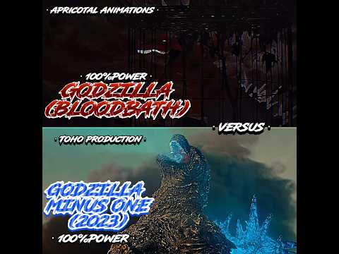 Godzilla Bloodbath vs Godzilla minus one #godzilla ​@ApricotalAnimsOfficial #edit #kaiju #toho