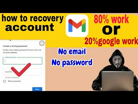how to recovery account without password 80%work or 20%google work