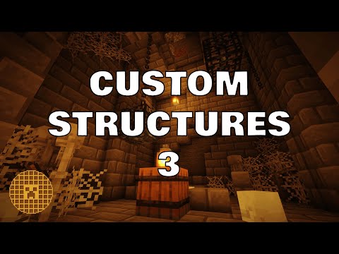 CUSTOM STRUCTURE Data Packs 3: Loot and Dungeons (Fossil Features!)