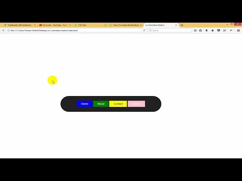 Pure CSS Animated Menu Buttons CSS3 transition HTML5 Tutorial