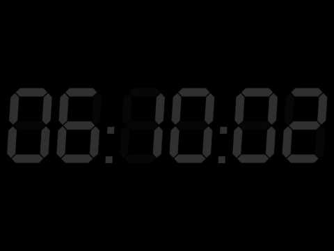 11h Hour Clock Digital 'Work Day' 06 17 dark grey 4K 3840 x 2160