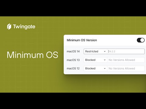 Device Posture Checks: Minumum OS Version | Twingate Product Demo