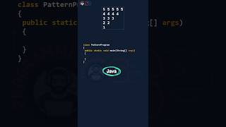 Tricky Java Pattern in less than 60 Seconds! #shorts #java #shorts #softethics #programmer_one
