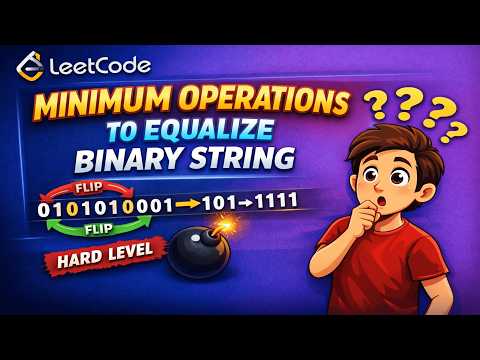 Feb 27, 2026 - Leetcode Problem #3666. Minimum Operations to Equalize Binary String