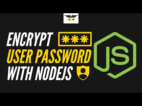 How to encrypt password in NodeJS?