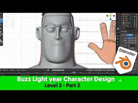 Blender Tutorial: How to create character: Blender modelling  Introduction  Level 2 - part 2