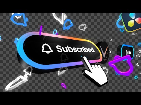 Learn Animation in DaVinci Resolve by Making a Unique Subscribe & Like Buttons Step-by-Step Tutorial