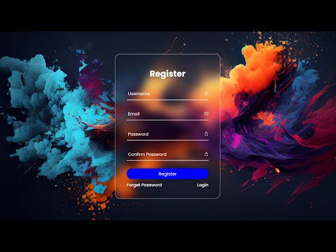 Registration Form Using HTML CSS | How to create a registration form using HTML & CSS