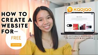 How to Create Website For Free (for online sellers) ft. Kaojao/automated messages on FB & IG