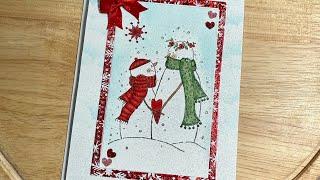#satmornmakes, #2crafters1design, # firtheloveifsnowman, #letsmaketogether.  Episode 6