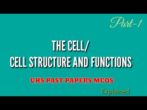 MDCAT Biology unit 3 | UHS past papers | Biology 1st year | The Cell | MDCAT past papers mcqs