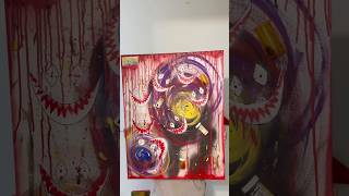 pills bury dough. 2025 #artreveal #expressionism #mixedmedia #spraypaint #acrylicpaint #shorts #art