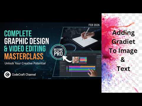 Add Gradient to Image & Text in Photoshop | Gradient Effect Tutorial | CodeCraft (part 10)