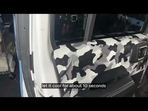 How to install WrapLander's vinyl Door Wraps