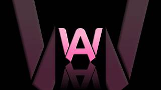 WA letter logo Design - CorelDraw Vector logo Tutorial #shorts #short #shortvideo #logo #wa