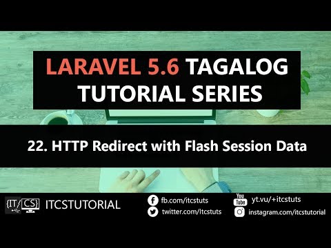 22. HTTP Redirect with Flash Session Data Laravel Tutorial (Tagalog)