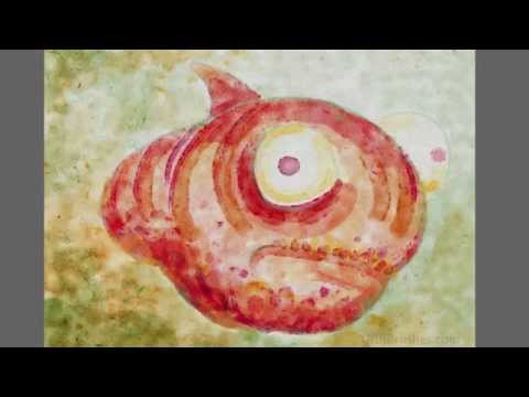 Fishy painted with GrutBrushes Photoshop Watercolor Brush