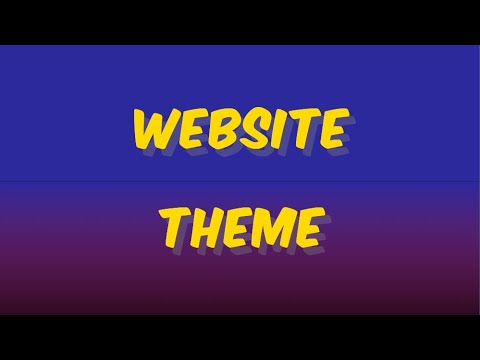 website theme for html , css , java 👩‍💻
