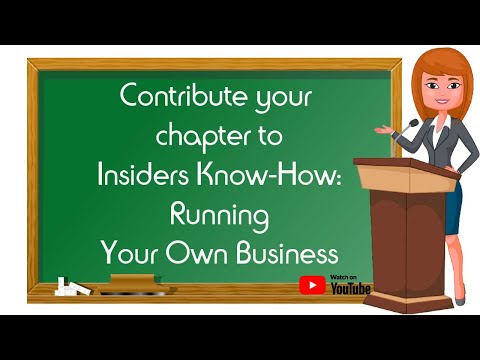 📚📖📖Can you write a book chapter on running a successful business?