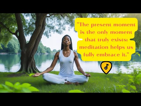 The present moment is the only moment that truly exists | Meditation helps us fully embrace it.