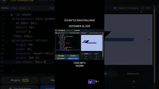 CSS BATTLE DAILYCHALLENGE SEPT 10, 2025  #css #codinggame #cssbattle #fypyoutube#fypage #fypシ #fyp