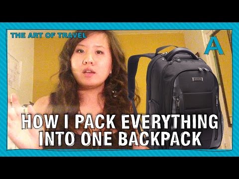 How to pack everything into one backpack (for vacation) | ARTiculations