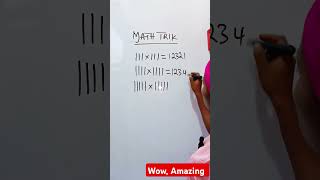 😲, Amazing math trick. #maths #mathshorts #mathstricks