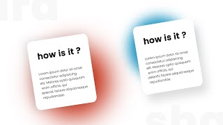 CSS Card Effects with Glowiing Shadow