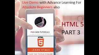 HTML 5 FOR BEGINNERS (CSS3 EFFECTS WITH HTML 5 STANDARD ATTRIBUTES ) PART 3