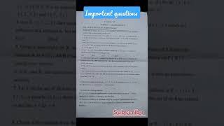 Some Important Questions of Relations and functions  #class12 #exam  #maths  #questions