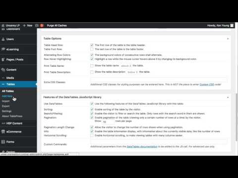 Uncanny LP: Creating Tables