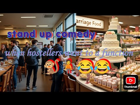 When hostellers went to a function Standup comedy