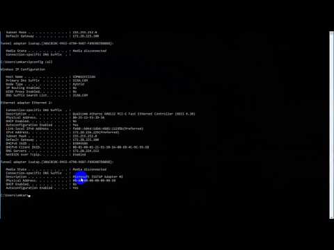 how to showing IP and computer name using Command