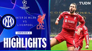 HIGHLIGHTS - Inter de Milán vs Liverpool | UEFA Champions League - Jornada 6 2025-26 | TUDN