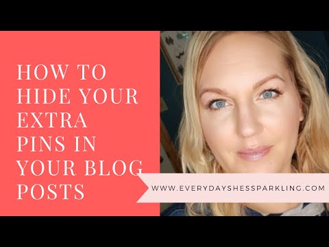 How to Easily Hide Your Extra Pinterest Pins in Blog Posts