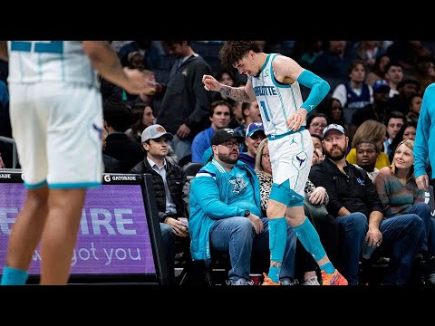 LaMelo Ball does this incredible move the cameras missed against the Milwaukee Bucks!