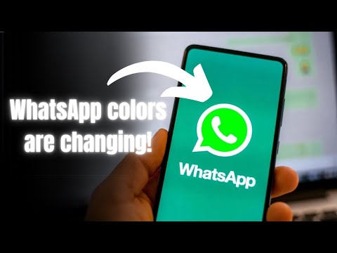 WhatsApp colors are changing!