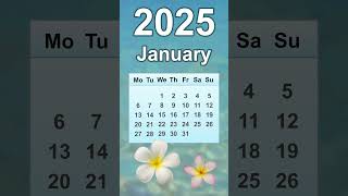 January 2025 Calendar