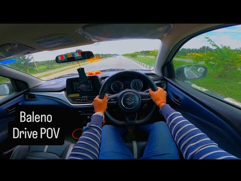 Maruti Suzuki Baleno delta 2023 petrol manual/Drive POV/Highway drive + Stock Audio check/solo drive